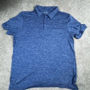 J. Crew Performance Stretch Men's Heather Blue Short Sleeve Athletic Size XL
